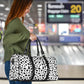 White Leopard Women's Travel Bag