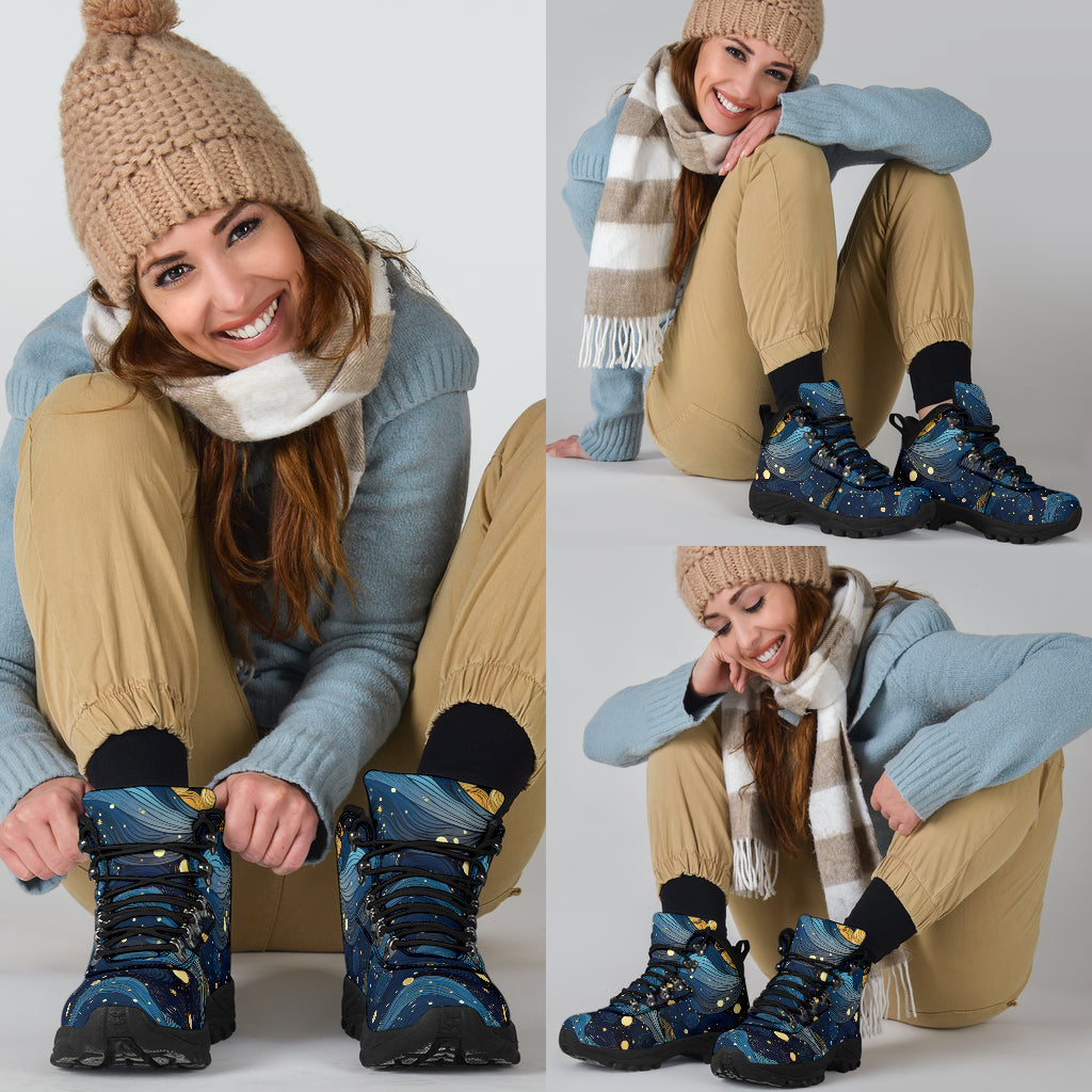 Starry Night Galaxy Women's Alpine Boots