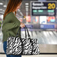 Zebra Stripe Women's Travel Bag