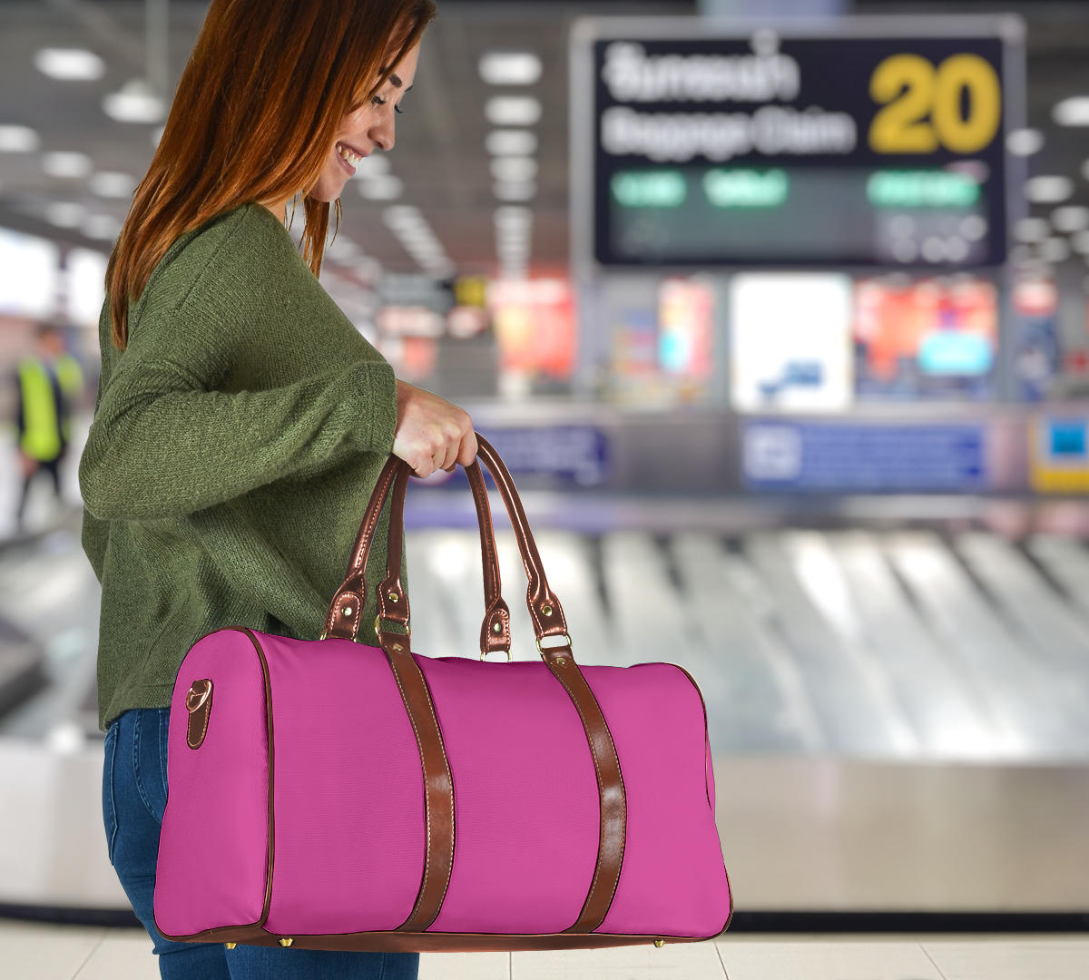 Hot Pink Women's Travel Bag