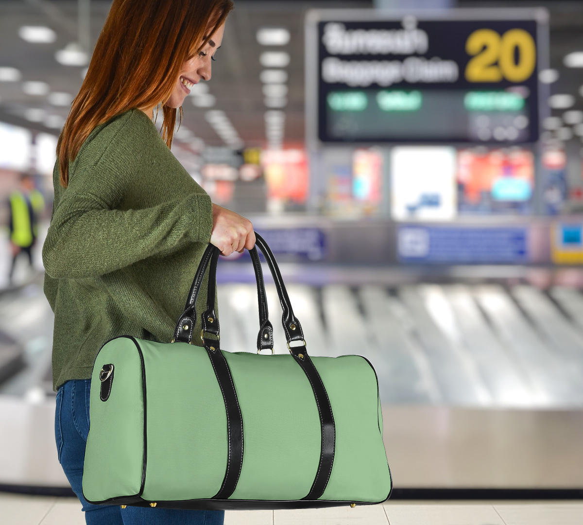 Sea Foam Green Women's Travel Bag