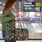 Whimsical Mushroom and Floral Art Women's Travel Bag