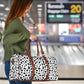 White Leopard Women's Travel Bag