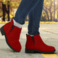 Ruby Red Ankle Boots