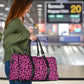 Hot Pink Leopard Women's Travel Bag