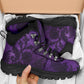 Purple Victorian Pattern Women's Alpine Boots