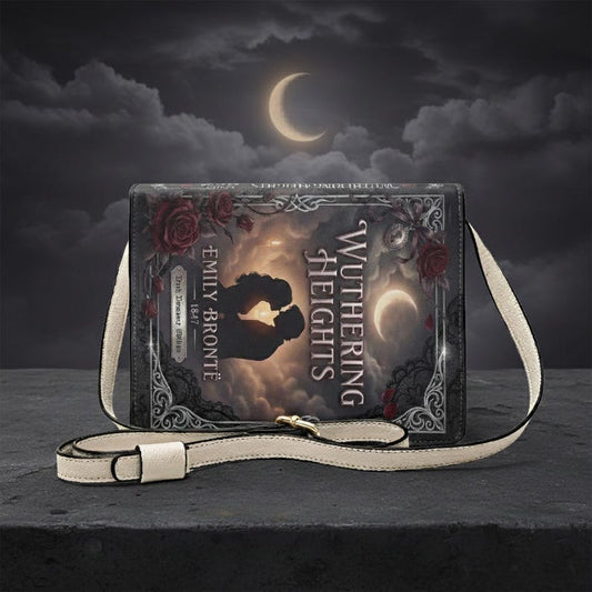 wuthering heights emily bronte gothic romance book-shaped crossbody bag vegan leather – Sole Design Studio