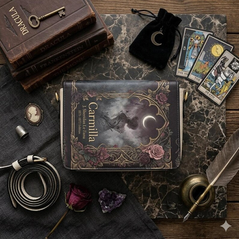 carmilla j sheridan le fanu gothic women's literary handbag vegan leather – Sole Design Studio