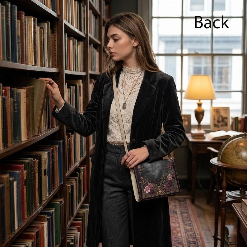 carmilla j sheridan le fanu gothic book lovers gift crossbody bag – Sole Design Studio