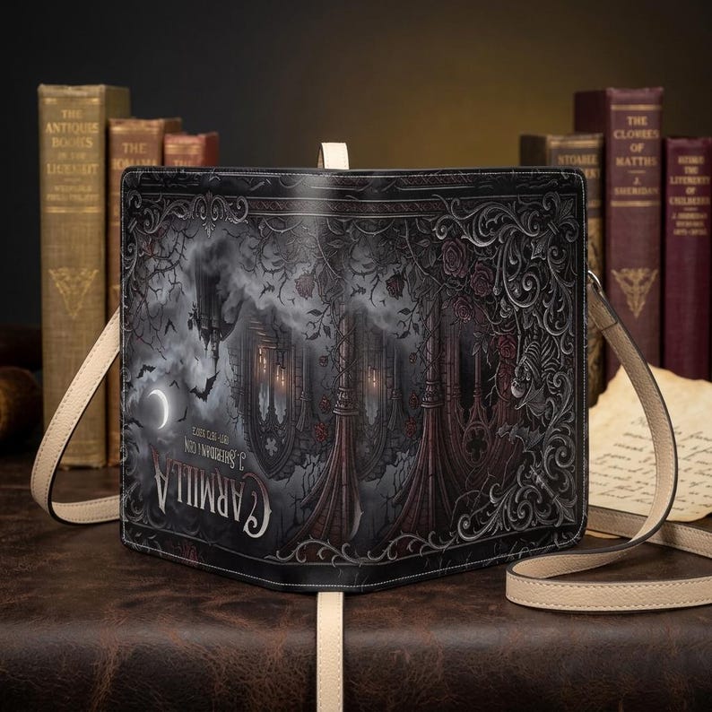 carmilla j sheridan le fanu gothic book lovers gift crossbody bag – Sole Design Studio