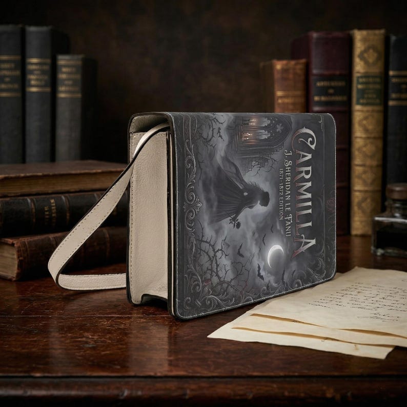 carmilla j sheridan le fanu gothic women's literary handbag vegan leather – Sole Design Studio