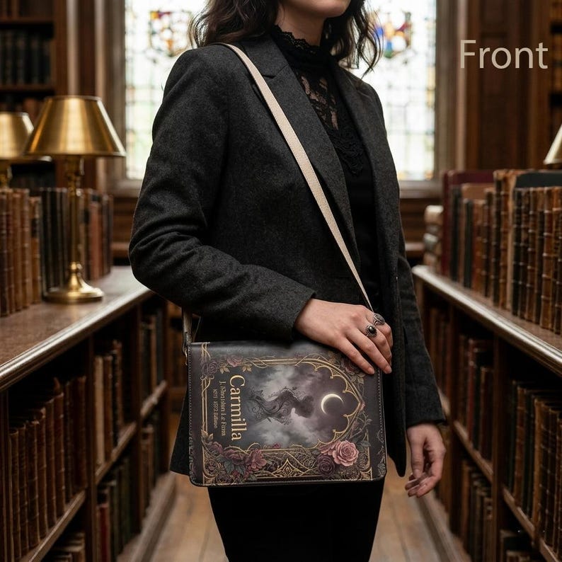 carmilla j sheridan le fanu gothic women's literary handbag vegan leather – Sole Design Studio