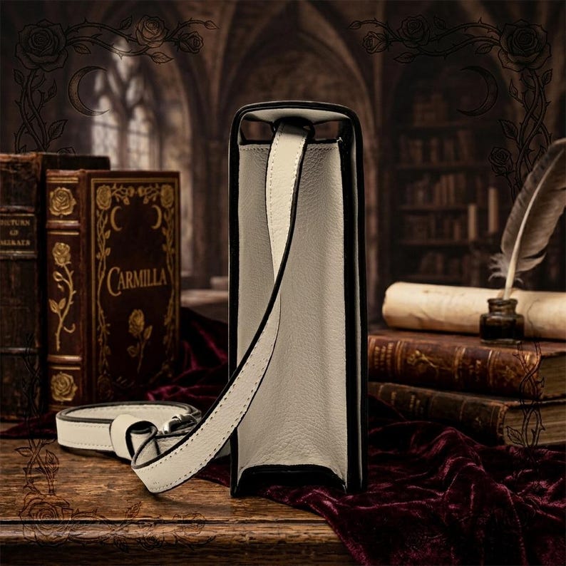 carmilla j sheridan le fanu gothic literary crossbody bag for women – Sole Design Studio