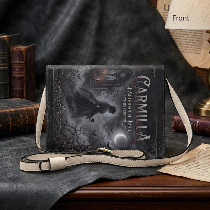 carmilla j sheridan le fanu gothic women's literary handbag vegan leather – Sole Design Studio