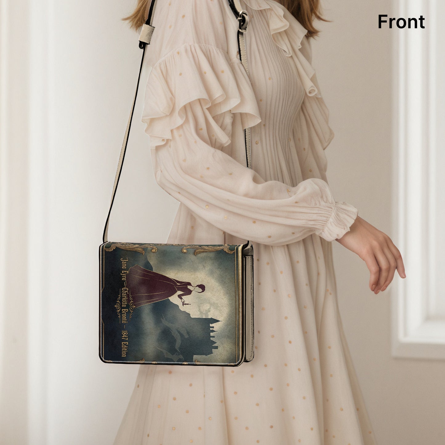 jane eyre charlotte bronte gothic literary crossbody bag for women – Sole Design Studio