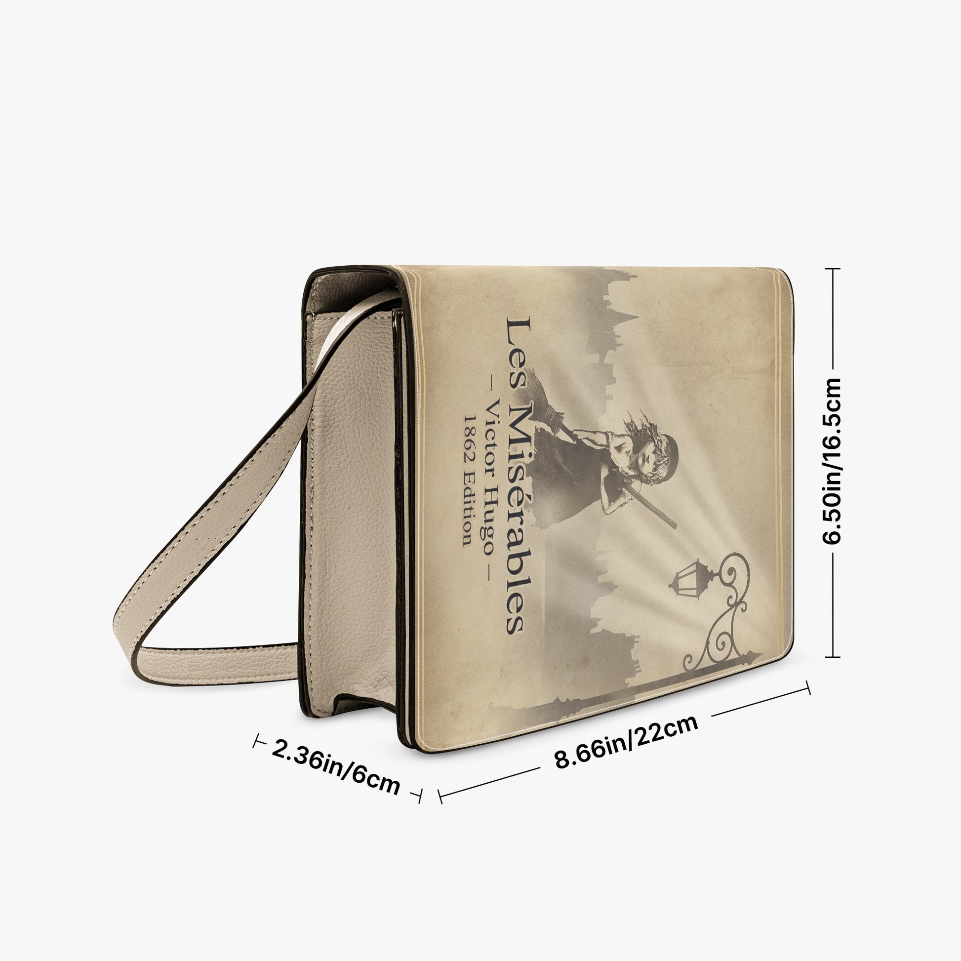 les miserables victor hugo book-shaped crossbody bag vegan leather – Sole Design Studio
