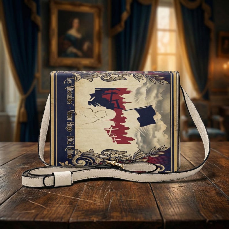les miserables victor hugo book-shaped crossbody bag vegan leather – Sole Design Studio