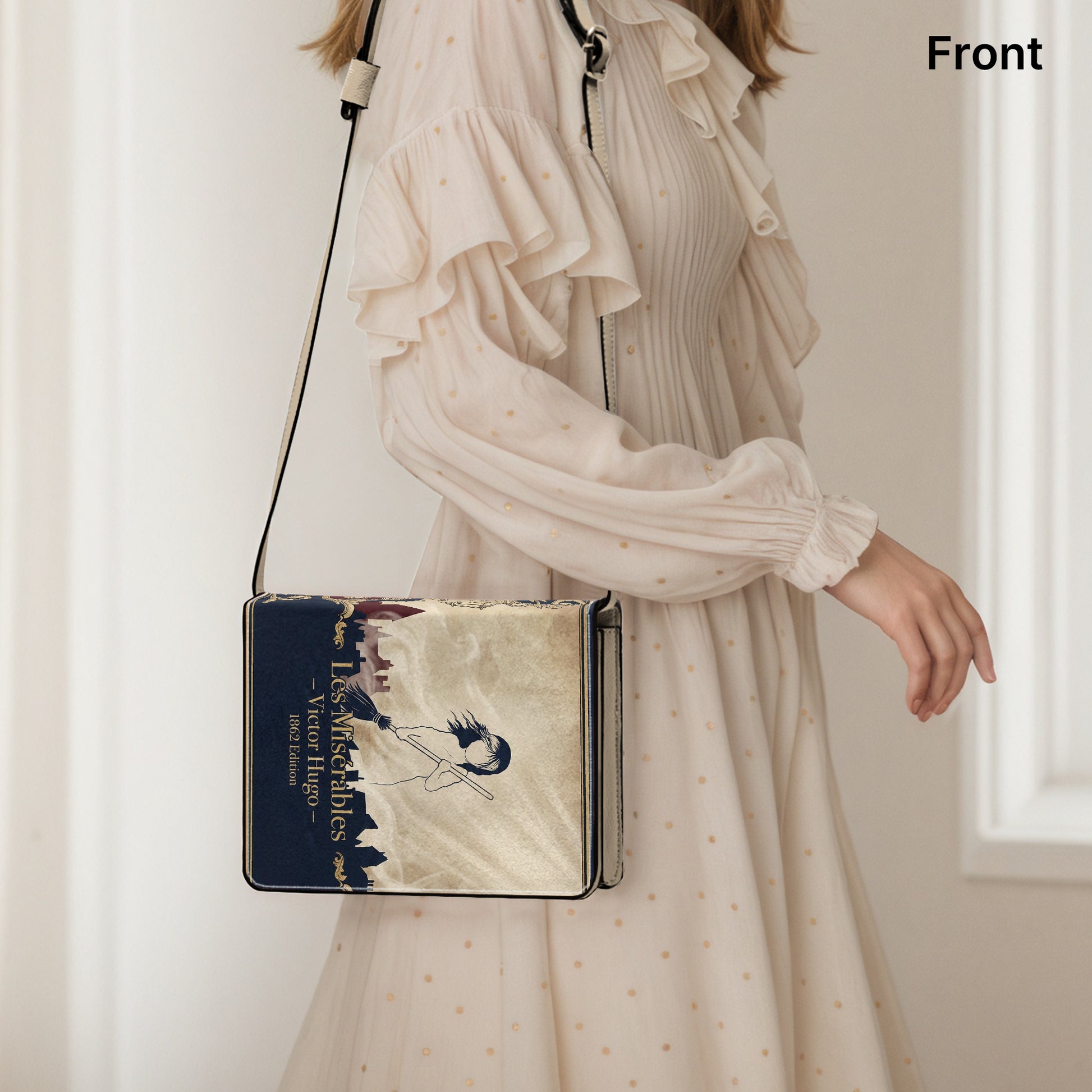 les miserables victor hugo literary crossbody bag for women – Sole Design Studio