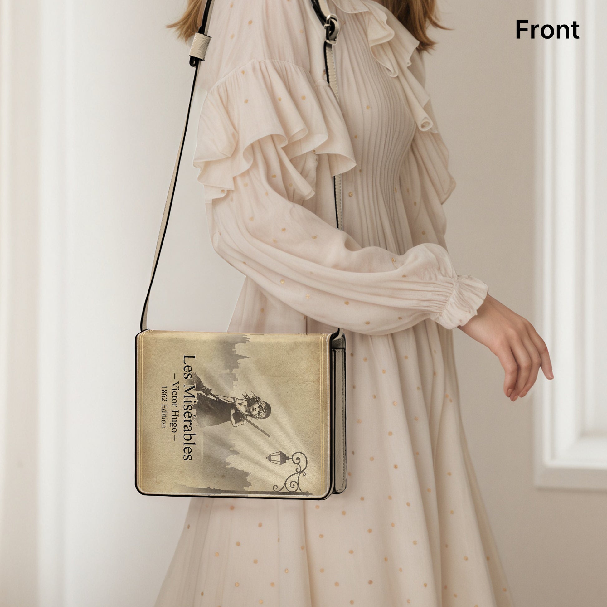 les miserables victor hugo literary crossbody bag for women – Sole Design Studio