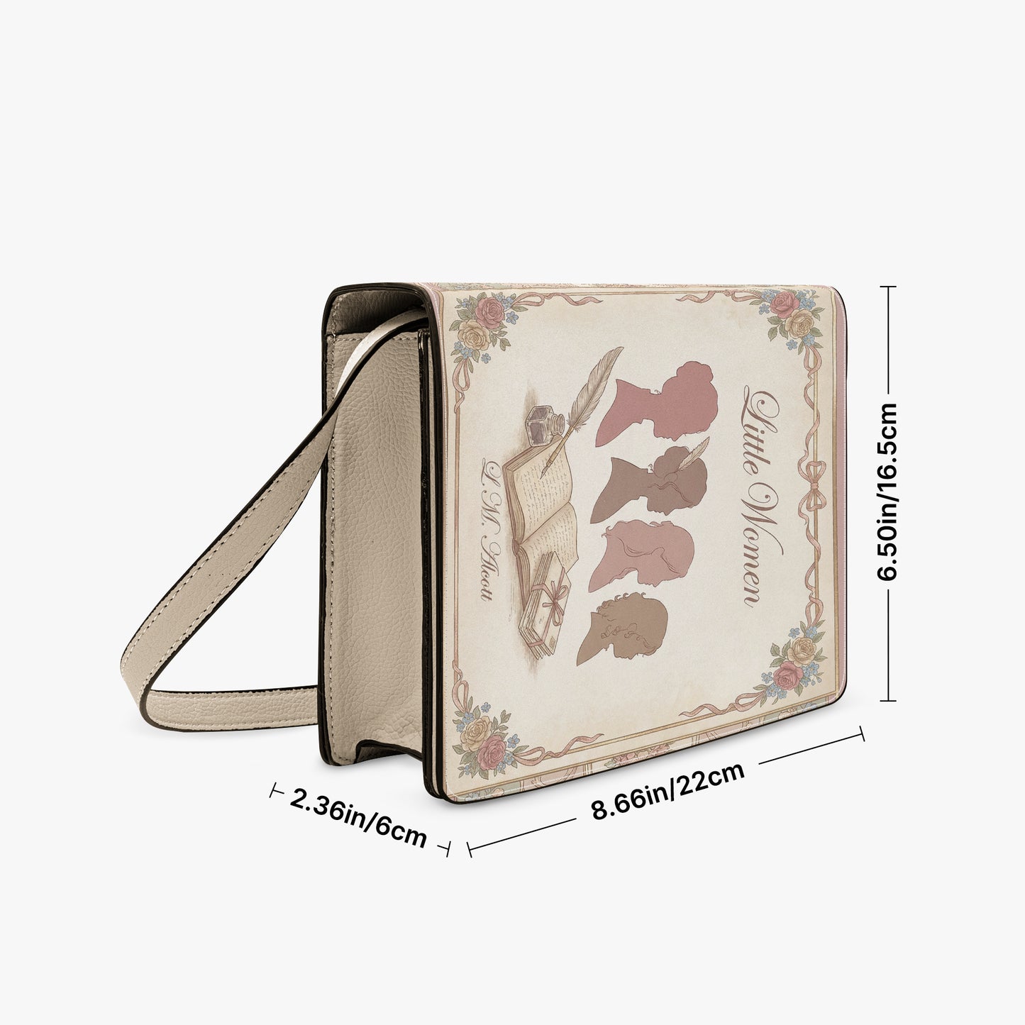 little women louisa may alcott book-shaped crossbody bag vegan leather – Sole Design Studio
