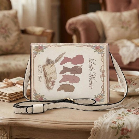 little women louisa may alcott book-shaped crossbody bag vegan leather – Sole Design Studio