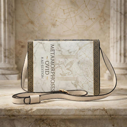 metamorphoses ovid mythology book-shaped crossbody bag vegan leather – Sole Design Studio