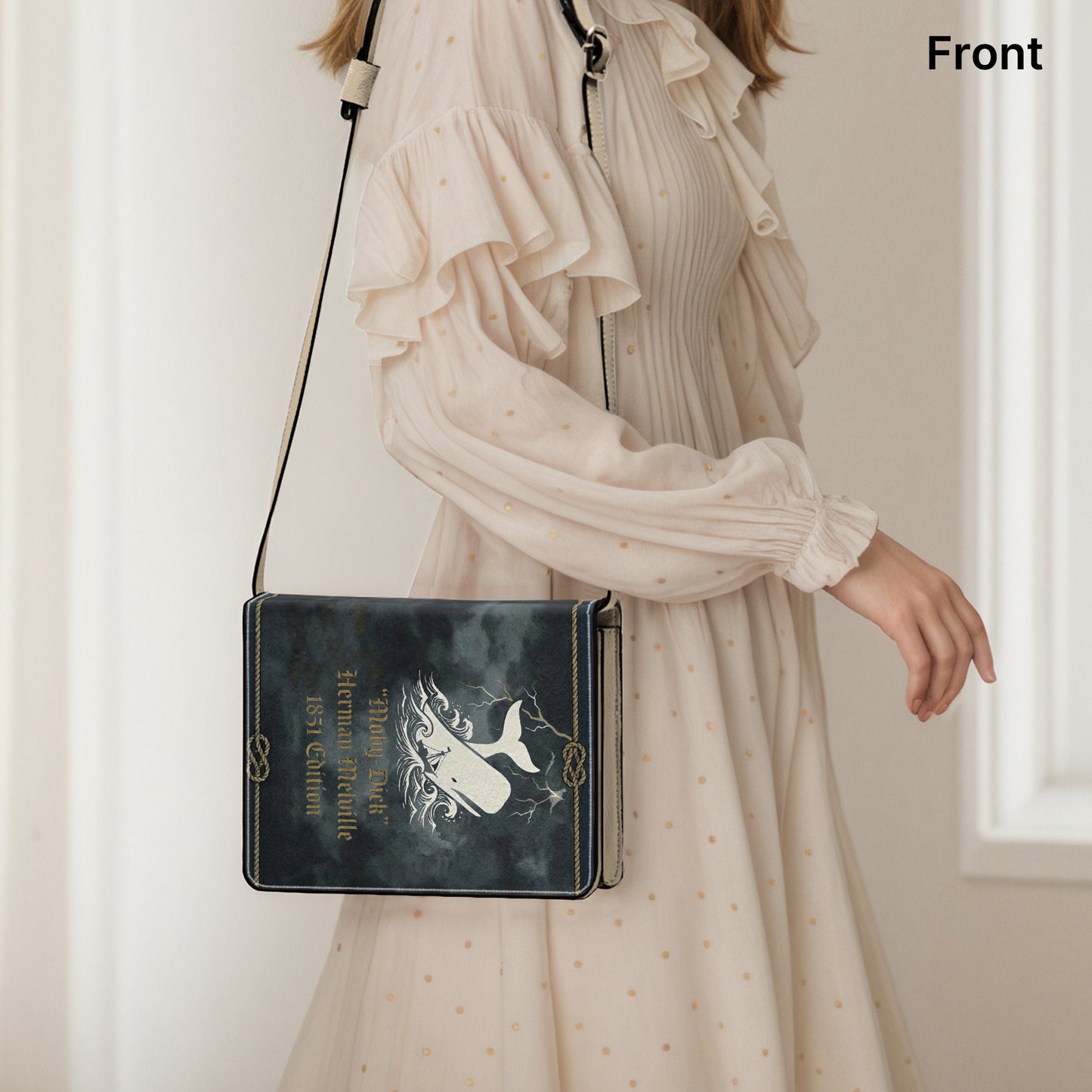moby dick herman melville literary crossbody bag for women – Sole Design Studio