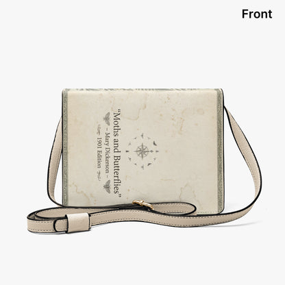 moths and butterflies mary dickerson natural history book lovers gift crossbody bag – Sole Design Studio