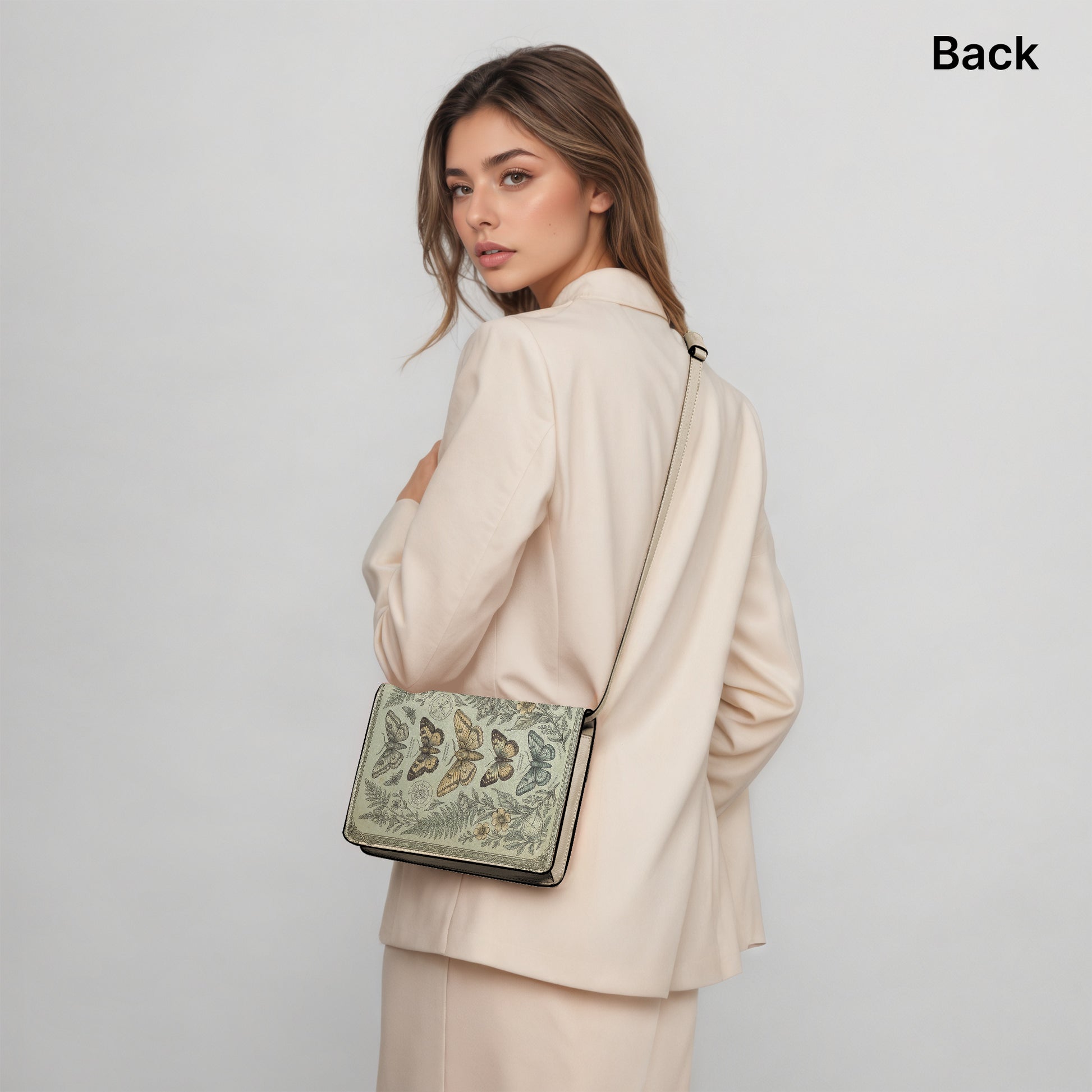 moths and butterflies mary dickerson natural history literary crossbody bag for women – Sole Design Studio
