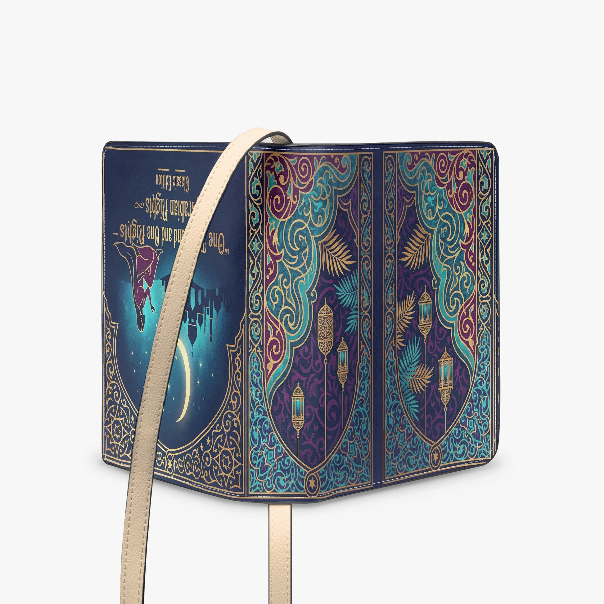 one thousand and one nights arabian nights book-shaped bag gifts for readers – Sole Design Studio