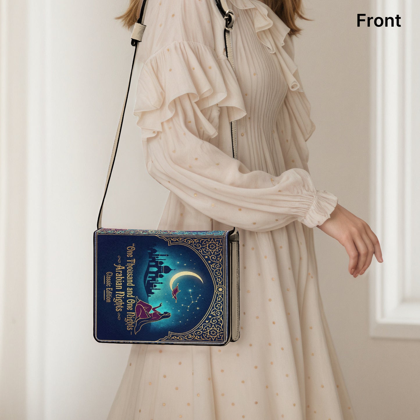 one thousand and one nights arabian nights literary crossbody bag for women – Sole Design Studio
