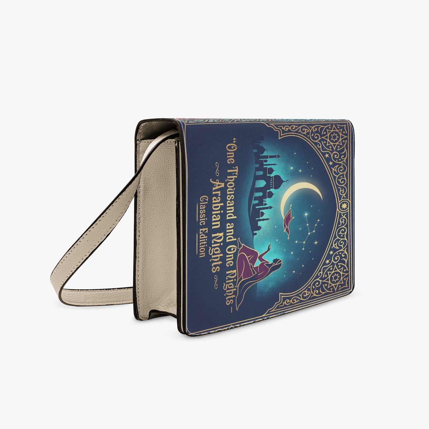 one thousand and one nights arabian nights women's literary handbag vegan leather – Sole Design Studio