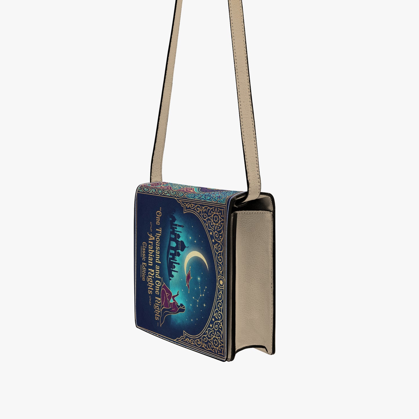 one thousand and one nights arabian nights women's literary handbag vegan leather – Sole Design Studio