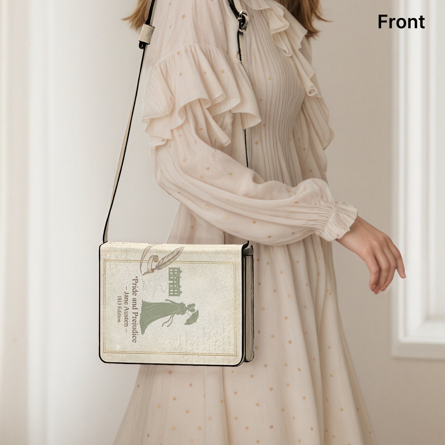 pride and prejudice jane austen literary crossbody bag for women – Sole Design Studio