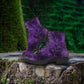 Hi-Gothic Purple Women's Vegan Leather Combat Boots