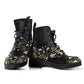 Floral Pattern Women's Vegan Leather Boots