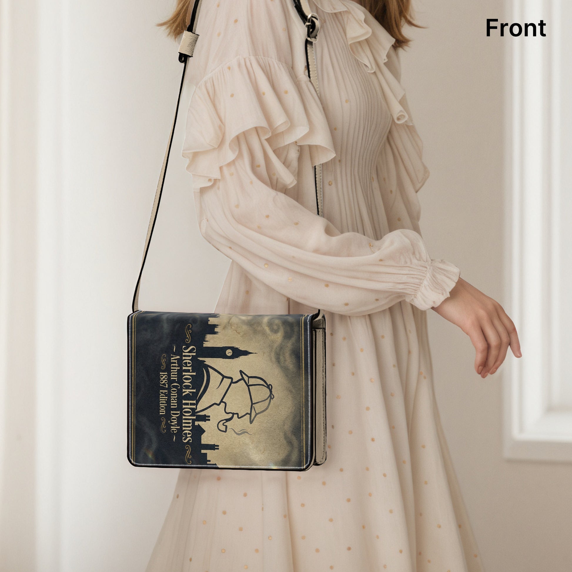sherlock holmes arthur conan doyle mystery literary crossbody bag for women – Sole Design Studio