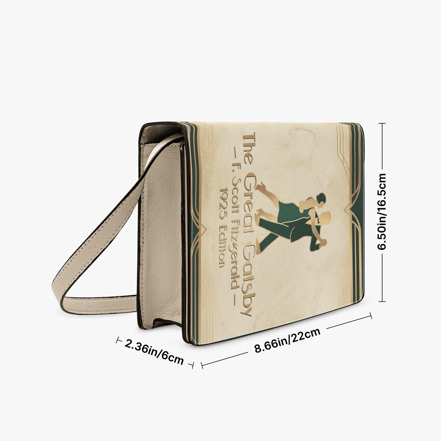 the great gatsby f scott fitzgerald book-shaped crossbody bag vegan leather – Sole Design Studio