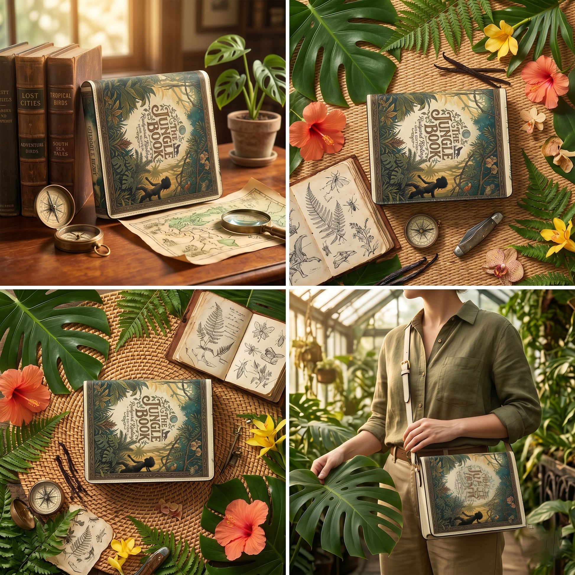 the jungle book rudyard kipling book lovers gift crossbody bag – Sole Design Studio