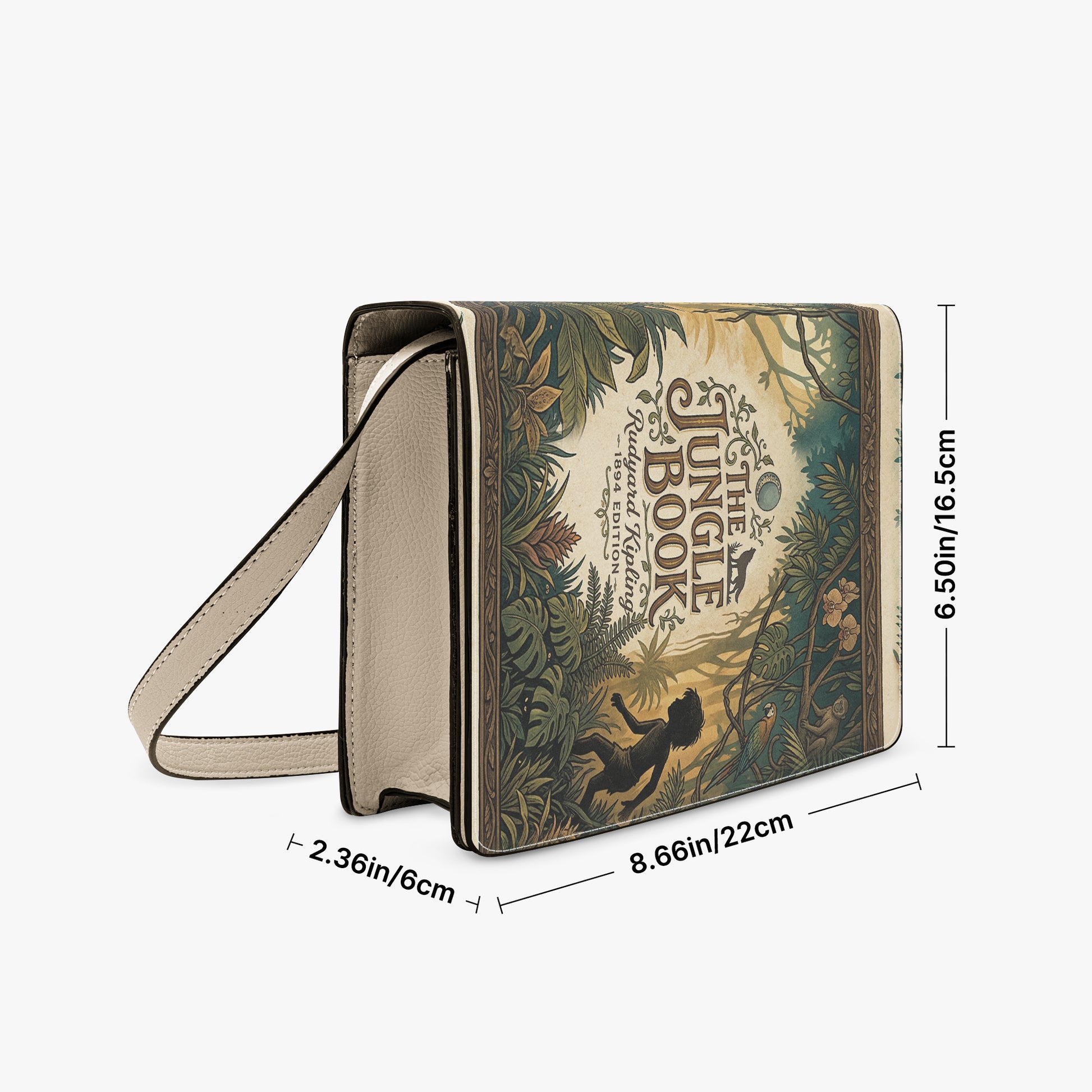 the jungle book rudyard kipling women's literary handbag vegan leather – Sole Design Studio