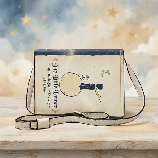 the little prince antoine de saint-exupery book-shaped crossbody bag vegan leather – Sole Design Studio