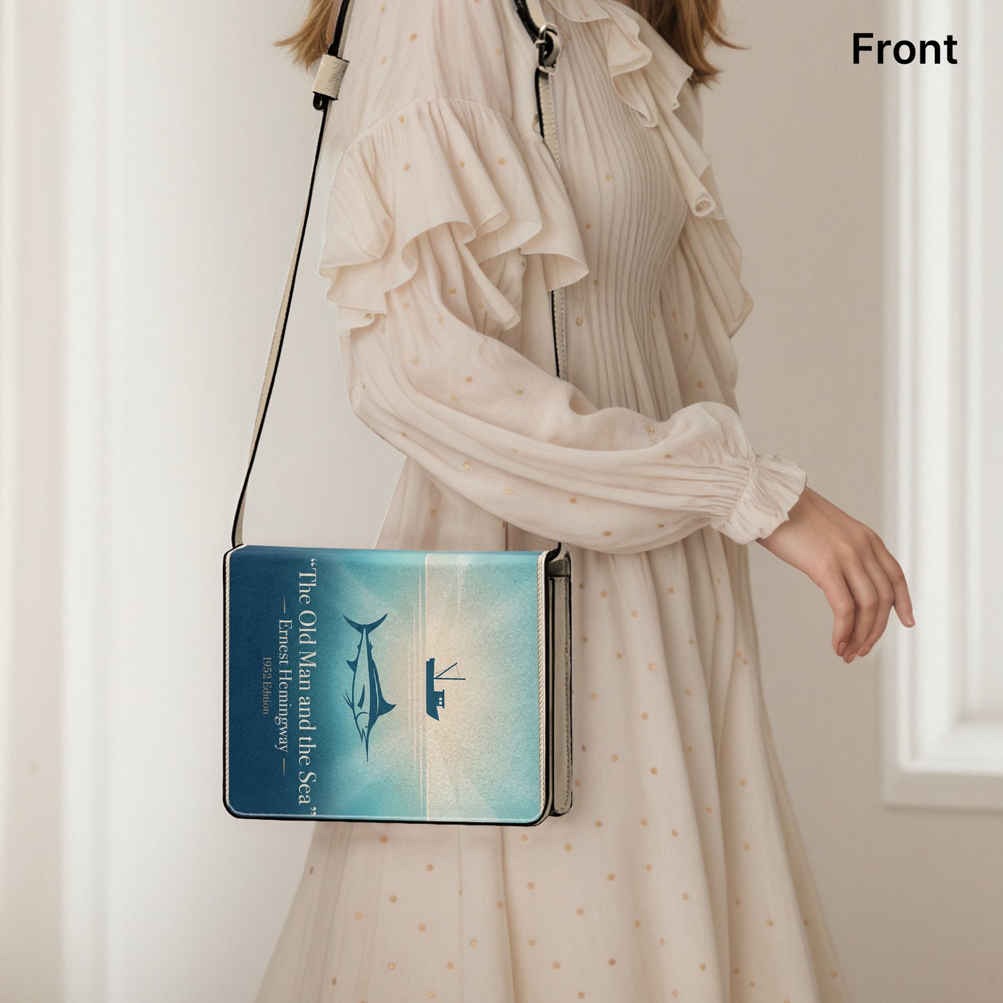 the old man and the sea ernest hemingway literary crossbody bag for women – Sole Design Studio