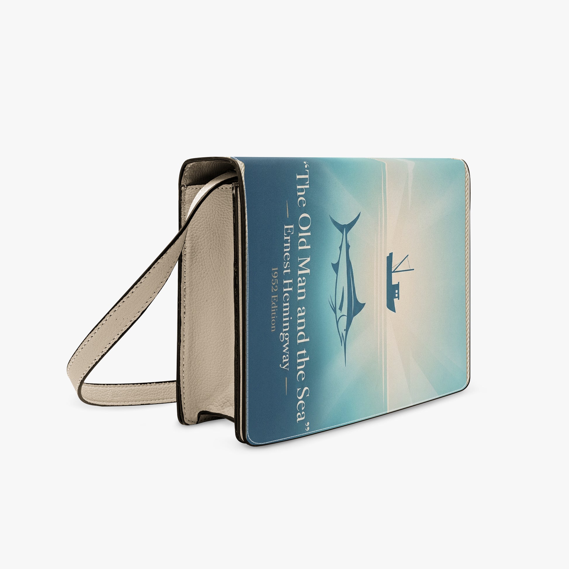 the old man and the sea ernest hemingway women's literary handbag vegan leather – Sole Design Studio