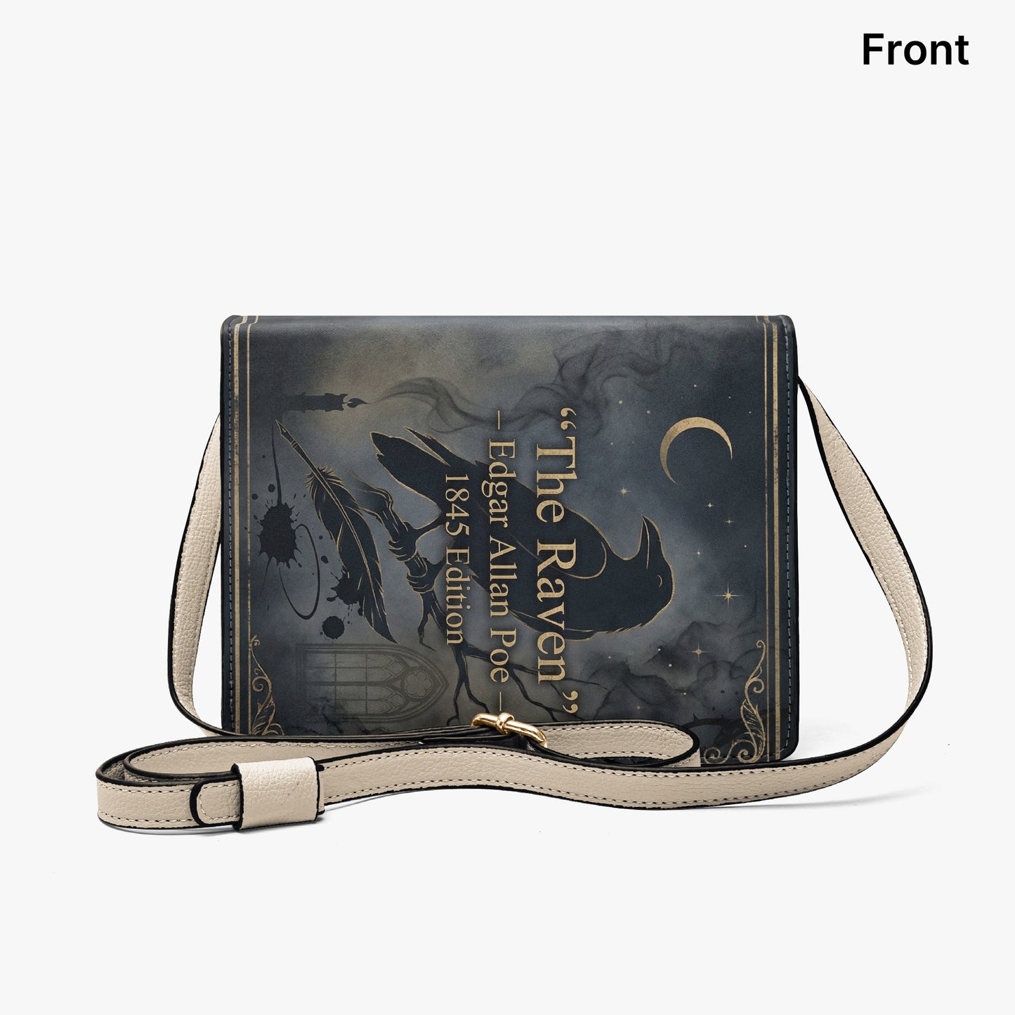 the raven edgar allan poe gothic literary crossbody bag for women – Sole Design Studio