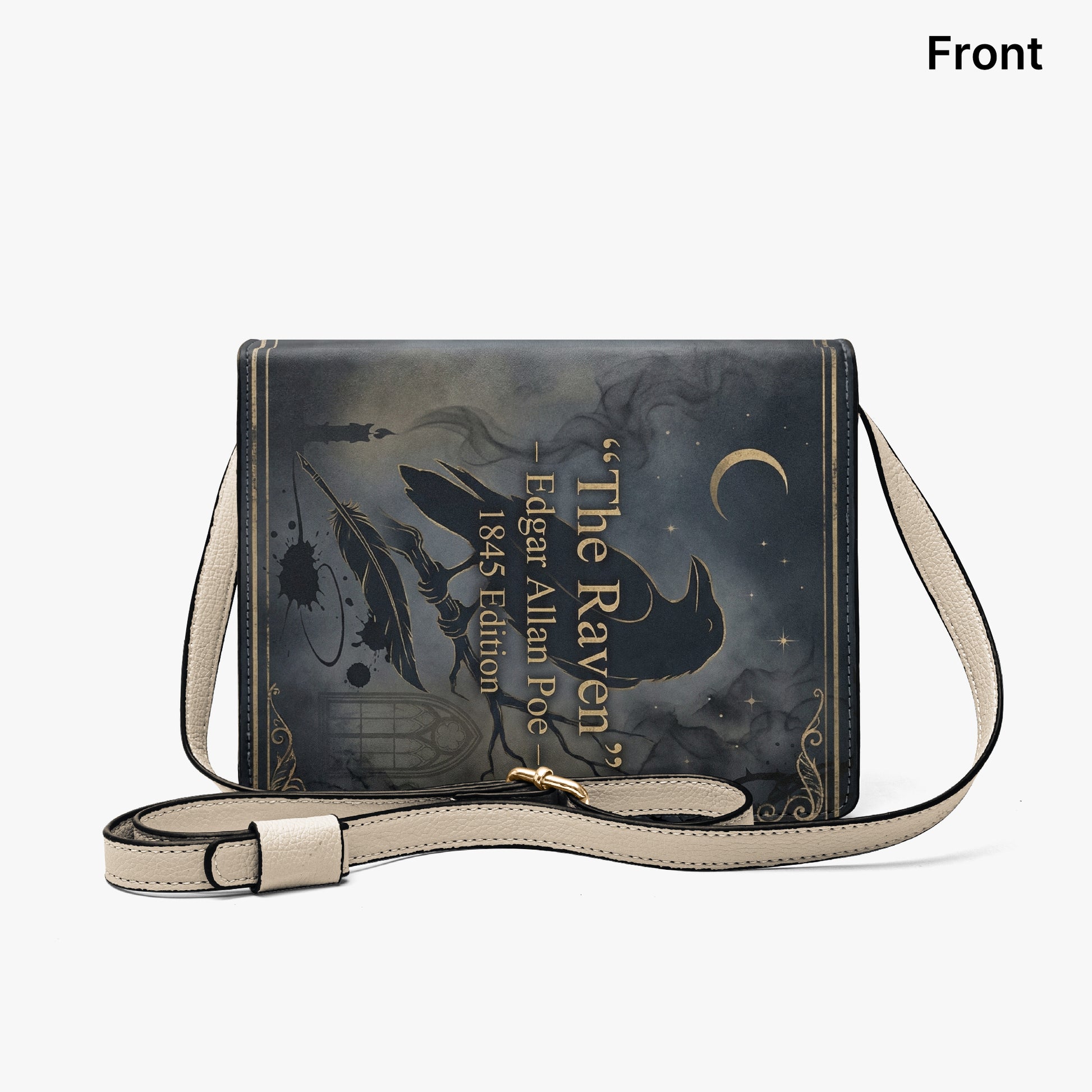 the raven edgar allan poe gothic literary crossbody bag for women – Sole Design Studio