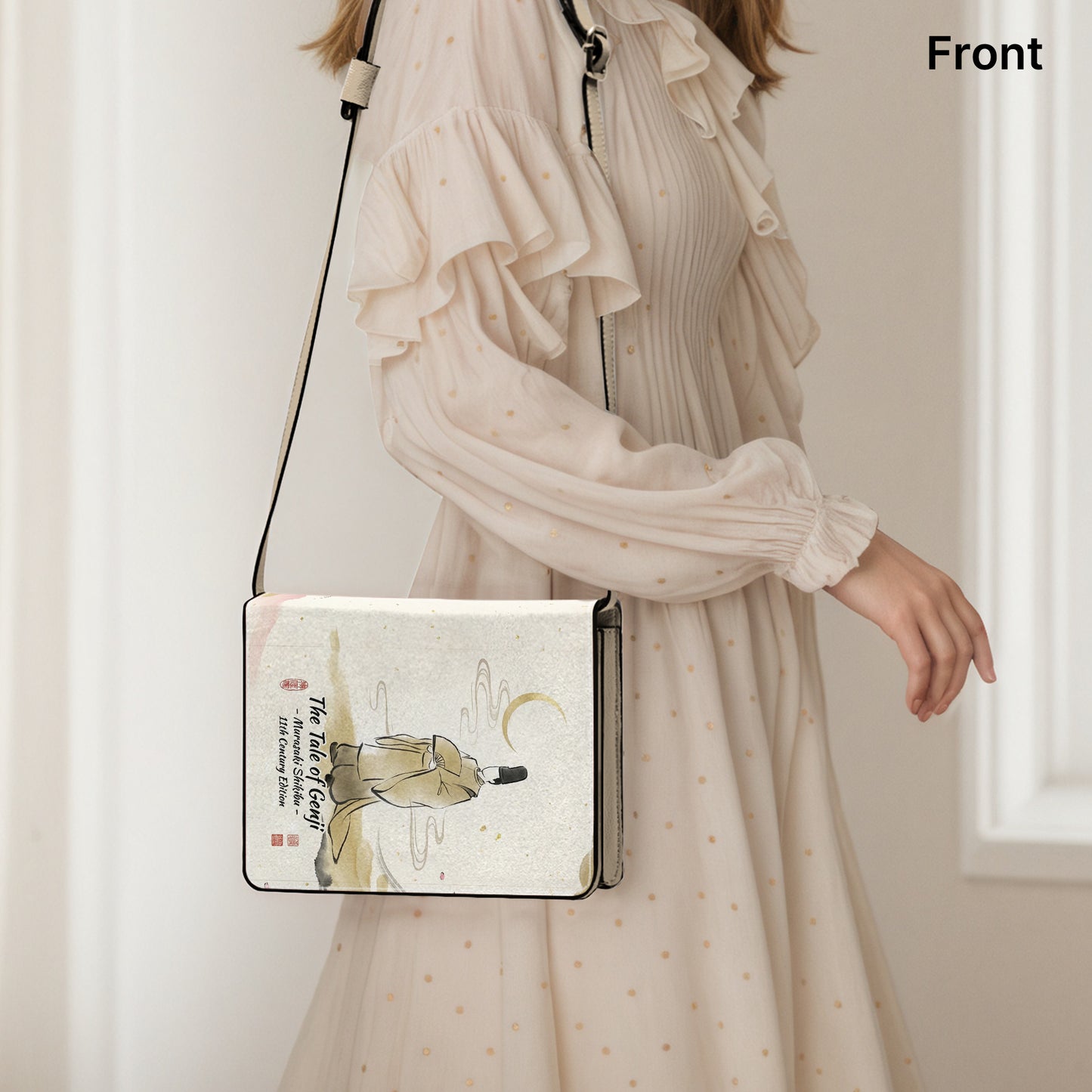 the tale of genji murasaki shikibu japanese literature literary crossbody bag for women – Sole Design Studio
