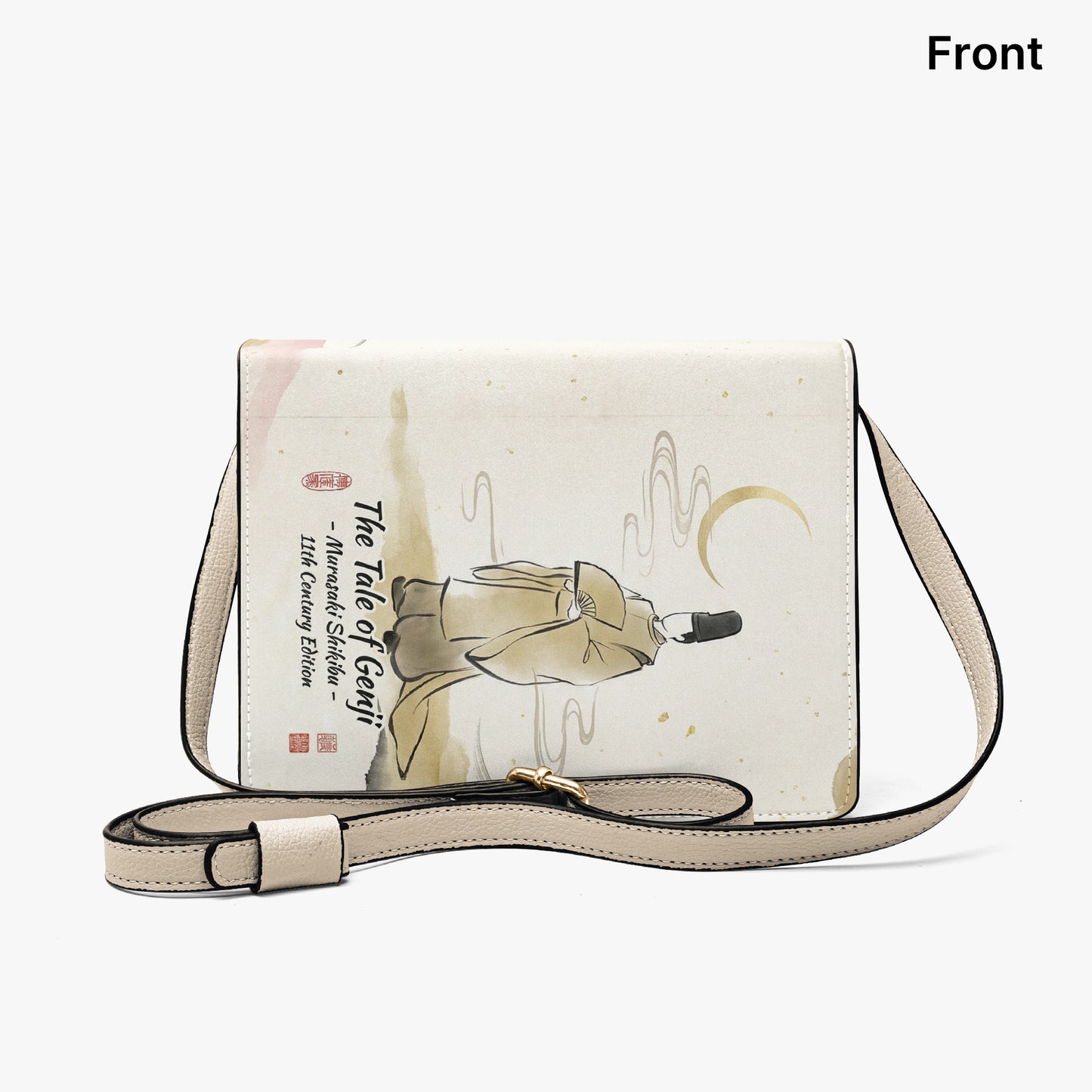 the tale of genji murasaki shikibu japanese literature book lovers gift crossbody bag – Sole Design Studio