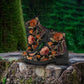 Two Chinese Dragons with Rose Flowers Women's Vegan Leather Boots
