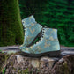 Vincent Van Gogh Almond Blossom Women's Vegan Leather Combat Boots